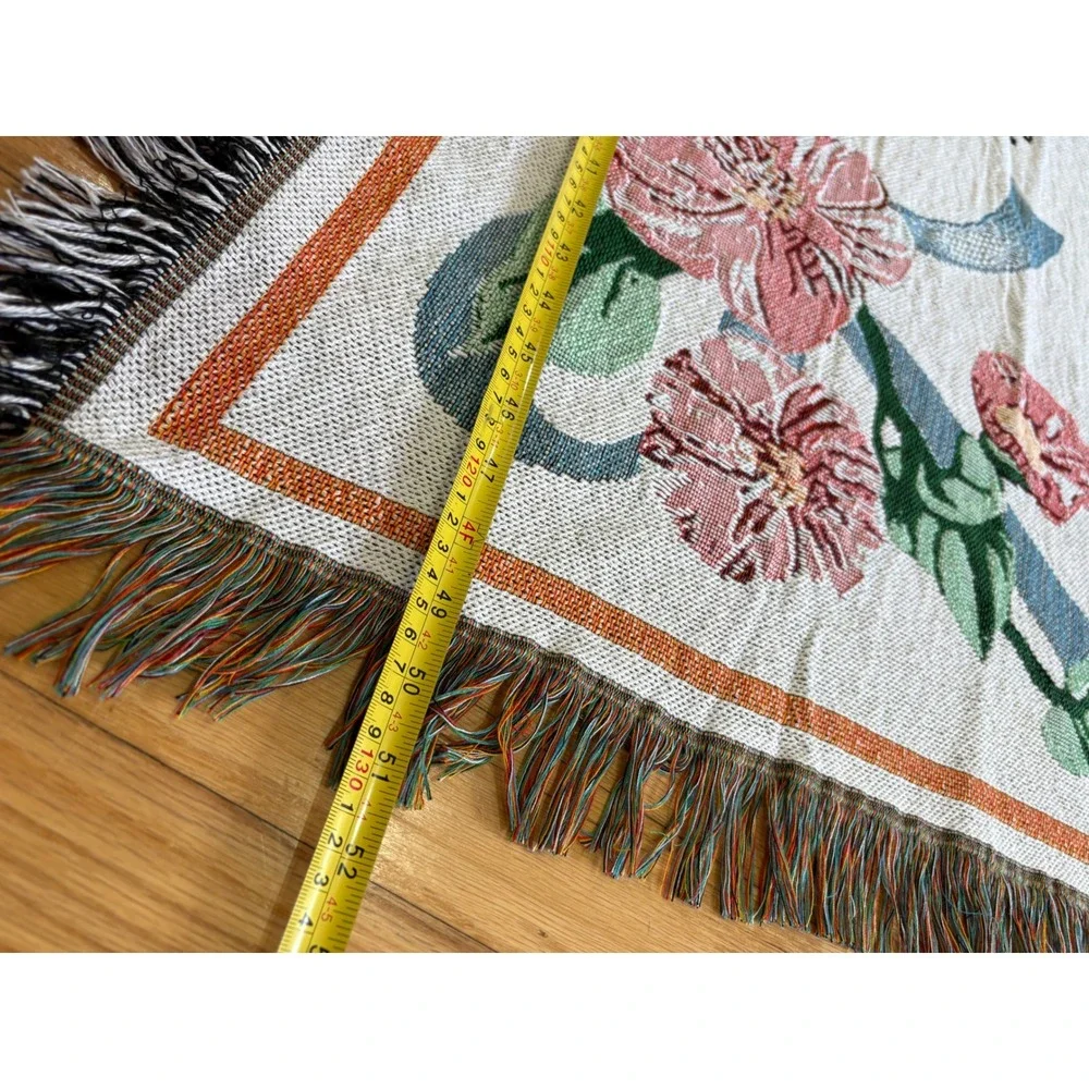 Y2K Vintage Daughter In Law Woven Fringe Tapestry Throw Blanket Wedding Gift